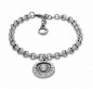 Preview: Silver chain bracelet white pearl