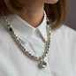 Preview: Choker Halskette Donut Anhänger