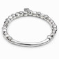 Preview: Pulsera Cuentas Perlas Tubo Plata