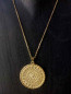 Preview: Round sun coin pendant necklace