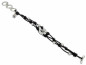Preview: Knotted leather bracelet swarovski crystal