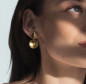 Preview: Hoop shaped gold earrings