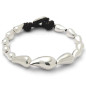 Preview: Pulsera Plata Perlas Forma Gota