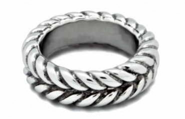 Braided Silver Ring Ciclon