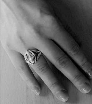 Ovaler Silber Ring