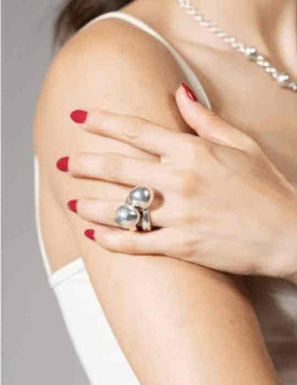 Ensemble bagues empilables argent