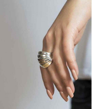 Silver Snail Shell Ring