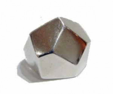 anillo hexagonal plata