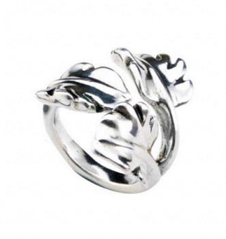 Leaf shaped silver Ring
