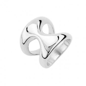 Silver ring form sand hourglass