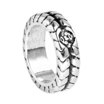 Versilberter Geflochtener Ring