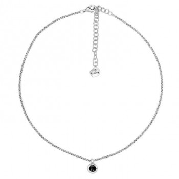 Minmal Necklace Black Pearl Pendant