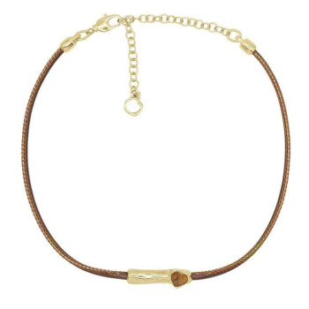 Collier ras du cou plaqué or