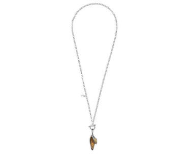 Collar Colgante Cristal Marron