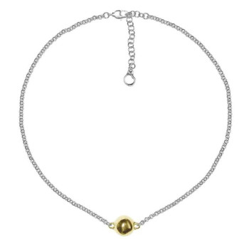 Gargantilla cadena  bola oro