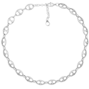 Chain Link Silver Necklace