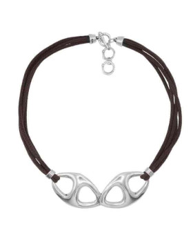 Collier cordon coton gros maillons