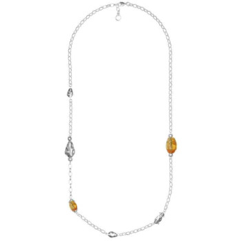 Collar de cristales color azul