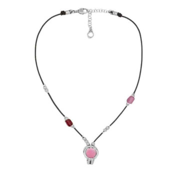 Collar Corto de Cuero – Murano Cristal