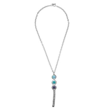 Necklace Blue Colored Crystals