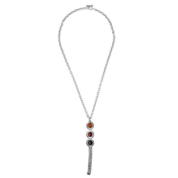 Necklace Chocolate Colored Crystals
