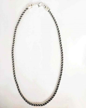 Snake silver necklace