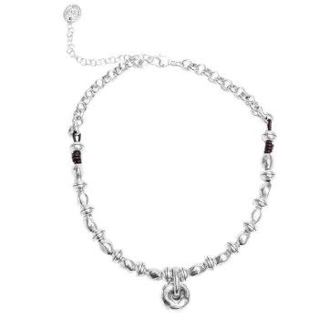 Collar Cuentas Plata