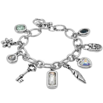 Dangling Charm Bracelet Transparent