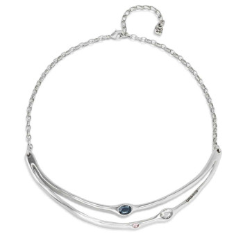 Rigid Choker Silver Necklace