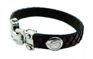 Bracelet en peau de serpent