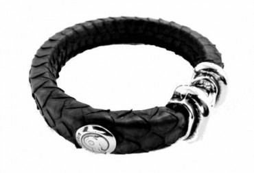 Snake Skin Leather Bracelet