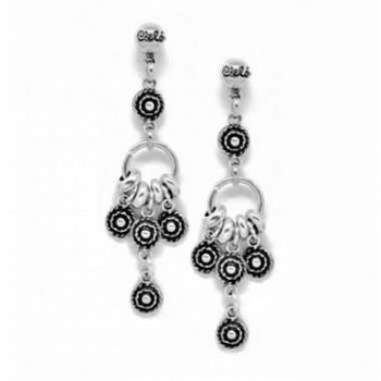 Boucles d'oreilles chandelier argent pendentifs rondes