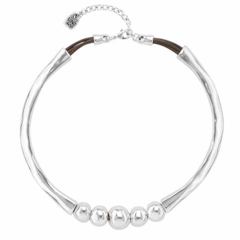 5 Ball Silver Choker Necklace