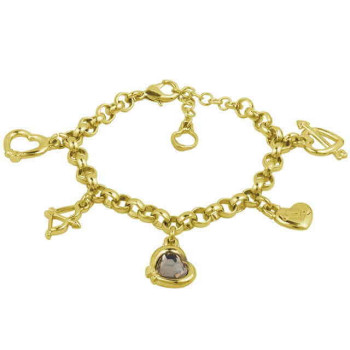 Pulsera Plata Colgantes Amor
