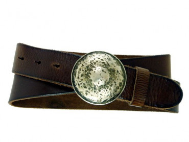 Leather Belt with Hammer Optic