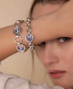 Bracelet Cristaux Lilas