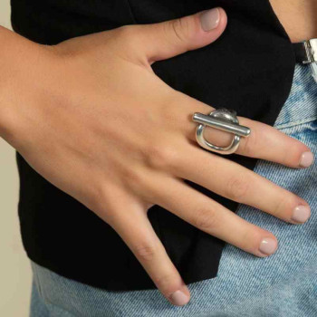 Anillo Redondo Plata