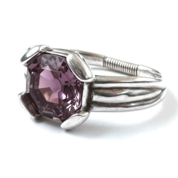 Pink Swarovski Crystal Bangle Bracelet