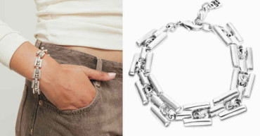 UNOde50 Chain Link Bracelet Silver