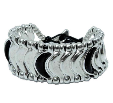 Bracelet silver moon charms