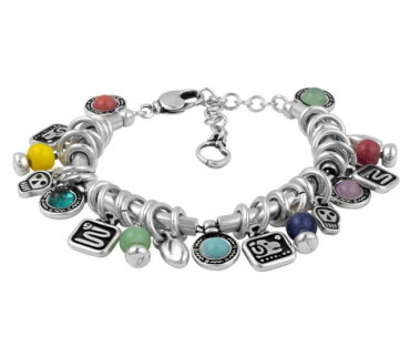 Charm multi color beaded Bracelet