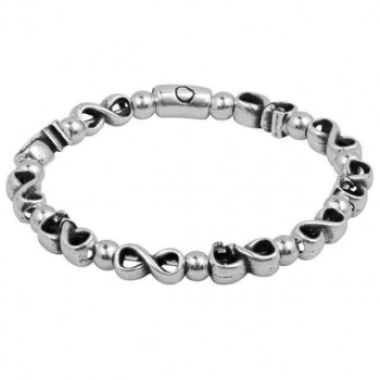 Infinity Charm-Armband mit Kugelperlen