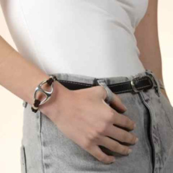 Nautical Cotton & Silver Bracelet