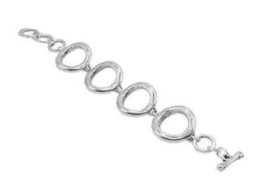 Bracelet Chaine Maillons Rondes Argent
