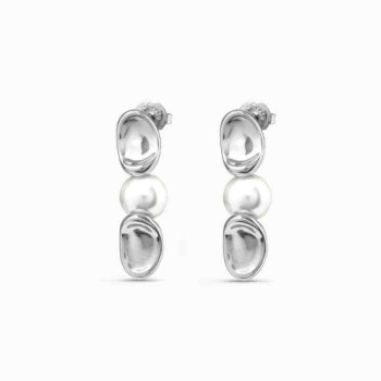 White Pearl Earrings