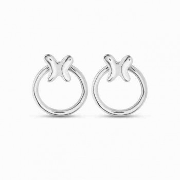 Separable Butterfly and Hoop Earrings