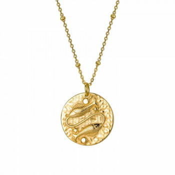 Pisces Gold Zodiac Necklace