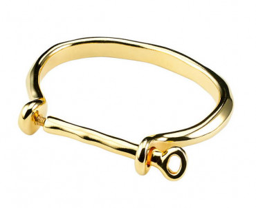 Shackled Gold Cuff Bracelet UNOde50