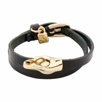 Gold Duck Leather Bracelet | UNOde50