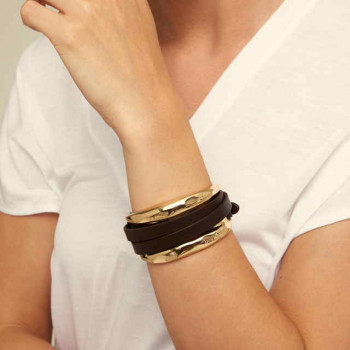 Goldenes Manschettenarmband